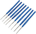 NDNCZDHC 8pcs Thin Crochet Hooks, 0.6mm to 1.75mm
