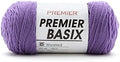 Premier Yarns Basix, Solid Worsted Yarn, Made of Acrylic, Ideal Yarn