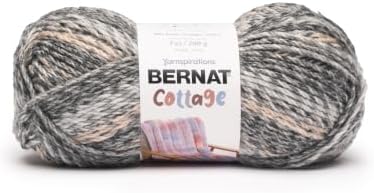 Bernat Cottage, Bulky Soft Yarn for Crocheting, Bedrock, 3-Pack