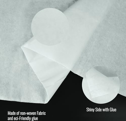 Fusible Interfacing for Sewing, (36 x 788" / 20 Yard) White Medium
