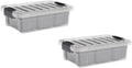 Superio Mini Storage Container Organizing Bin with Removable Tray
