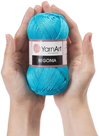 20 Skein Yarnart Begonia Yarn, 100% Mercerized Cotton, Each 1.76 Oz