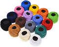 16 Roll Embroidery Thread Set - Assorted Colors Cotton Floss for Cross
