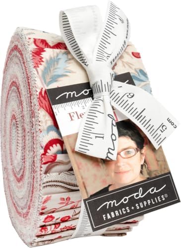 French General Fleur de Paris Jelly Roll 40 2.5-inch Strips Moda
