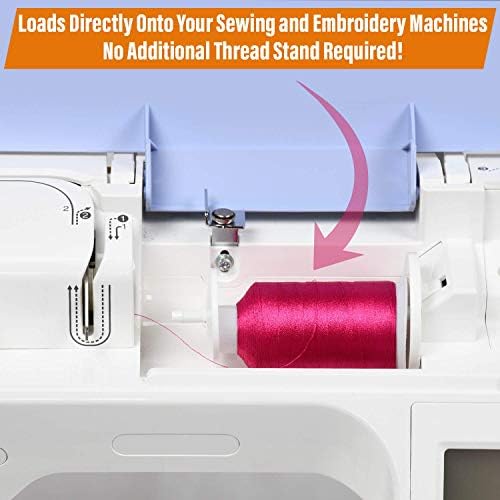 40-Color Polyester Embroidery Thread Kit for Brother
