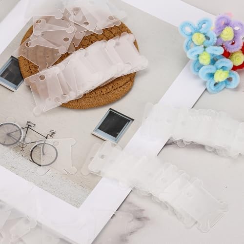 400 PCS Embroidery Floss Bobbins Embroidery Thread Organizer Plastic
