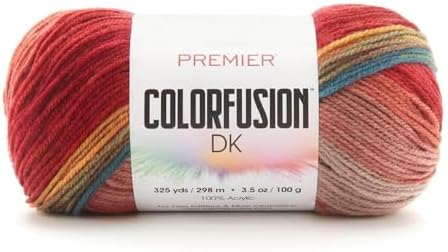 Premier Yarns Colorfusion DK, Maui, Light Weight, 3.5 oz, 325 Yards