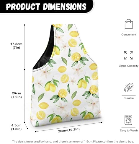 Snilety Lemon Yarn Bag, Knitting Crochet Bag, Portable Yarn Storage