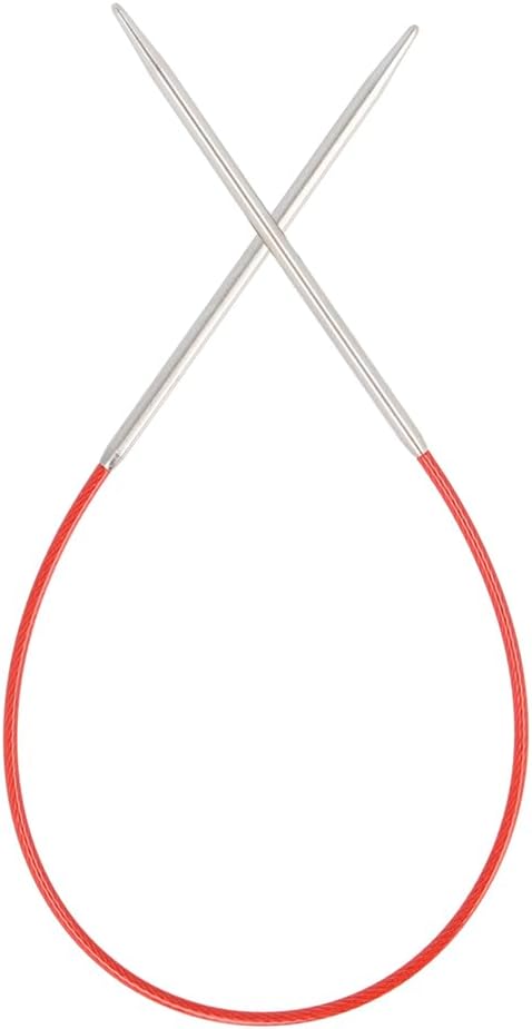 ChiaoGoo SS Red Circular, 9" (23 cm), US 6 (4 mm)