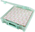 ArtBin Super Satchel Slim 1-Compartment Craft Box, Translucent Mint