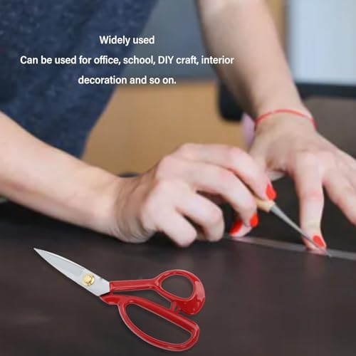 Fabric Scissors Tailor Sewing Shears (Red Handle 11 Inch)