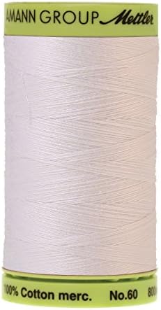 Mettler Silk-Finish Cotton Embroidery Thread, 875 yd, White