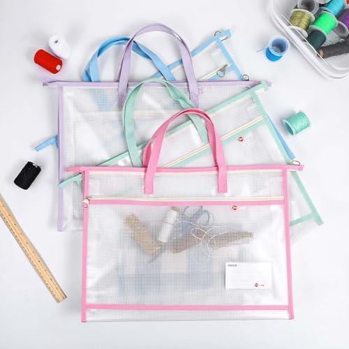 4 Pcs A3 Project Bags for Quilting