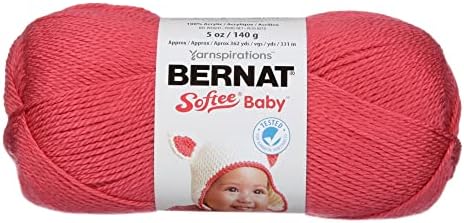 Bernat Softee Baby Solid Yarn-Soft Red