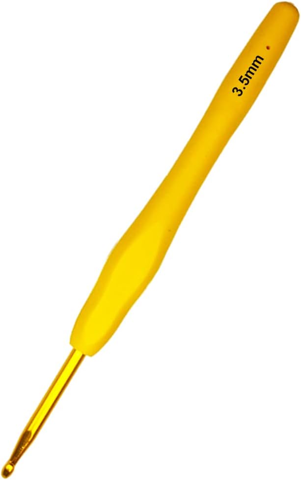 Hobekoee Size E/3.5mm Crochet Hook Ergonomic Handle for Arthritic
