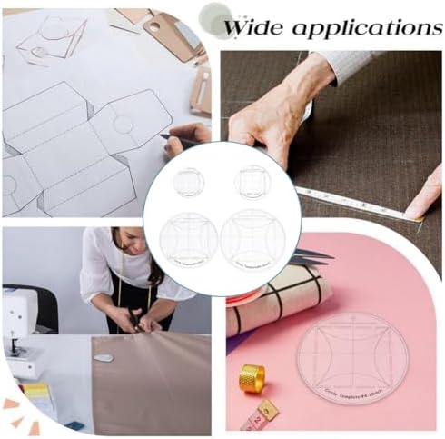 4Pcs Circle Quilting Template 4/5/8/10 Inch Round Acrylic Circle Ruler