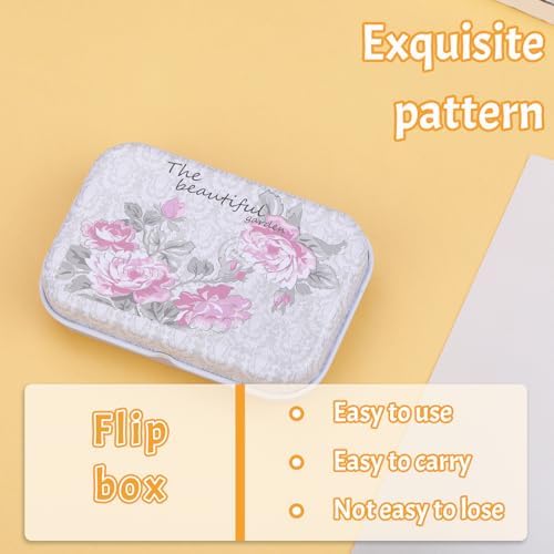 Jmuiiu Flower Metal Stitch Markers, 50Pcs Metal Crochet Stitch Markers