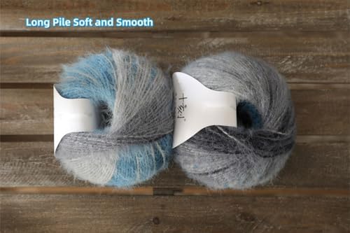 Snowbaby Wool Acrylic Blend Long Pile Yarn,(Worsted) Luxurious Fuzzy