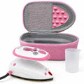 The Quilted Bear Premium Mini Steam Iron for Quilting and Travel, Pink