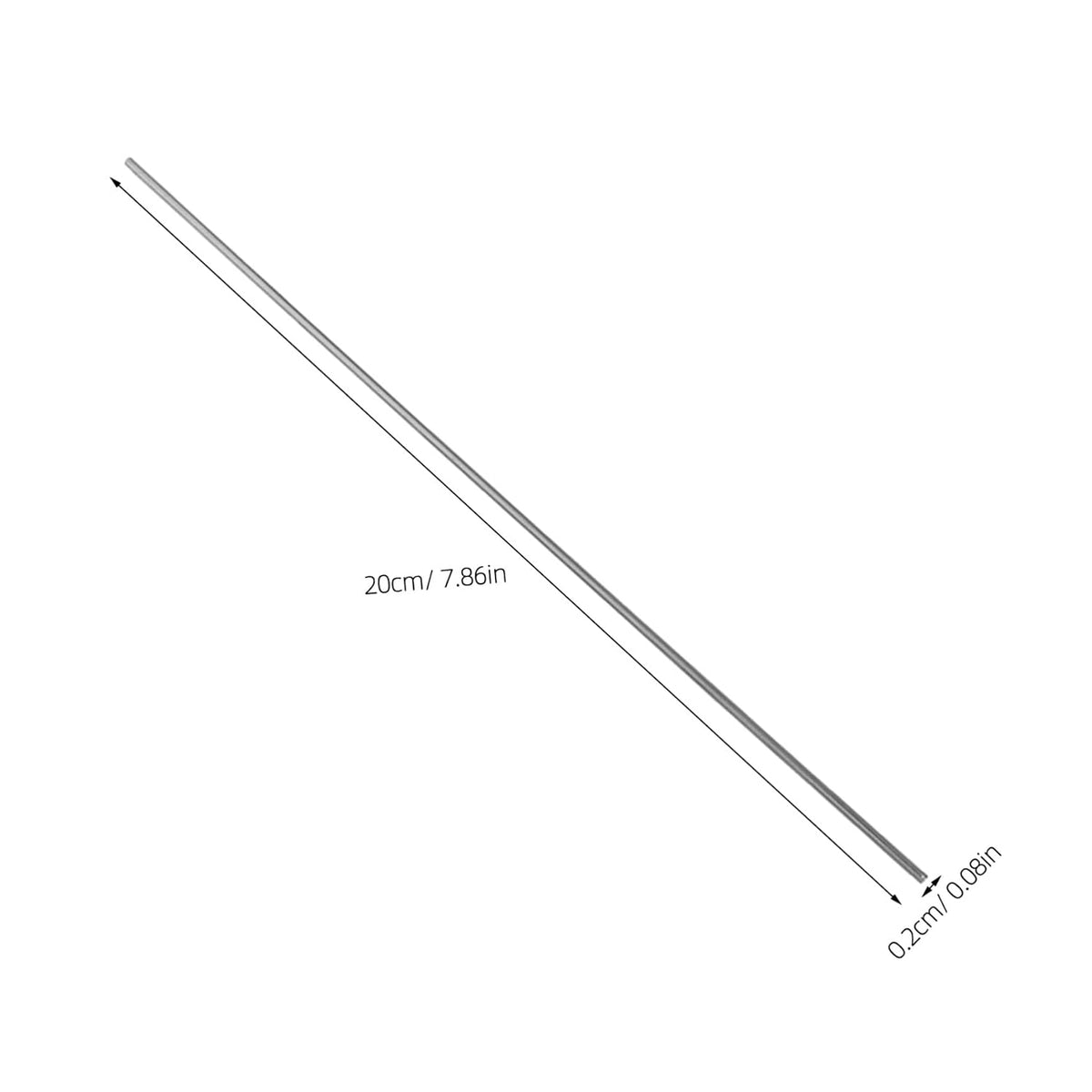 24pcs Stainless Steel Pin Rod for Knitting Crochet Supplies