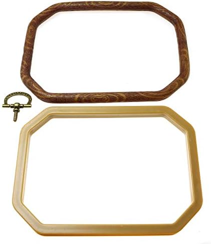 Longdex Embroidery Hoop 18x26cm Octangle Bulk Imitated Wood Cross