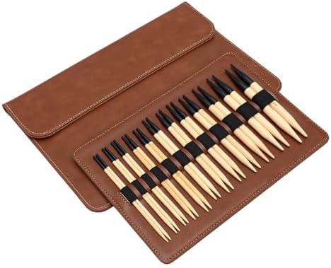 Oreilet 12 Pairs Interchangeable Circular Knitting Needles Set