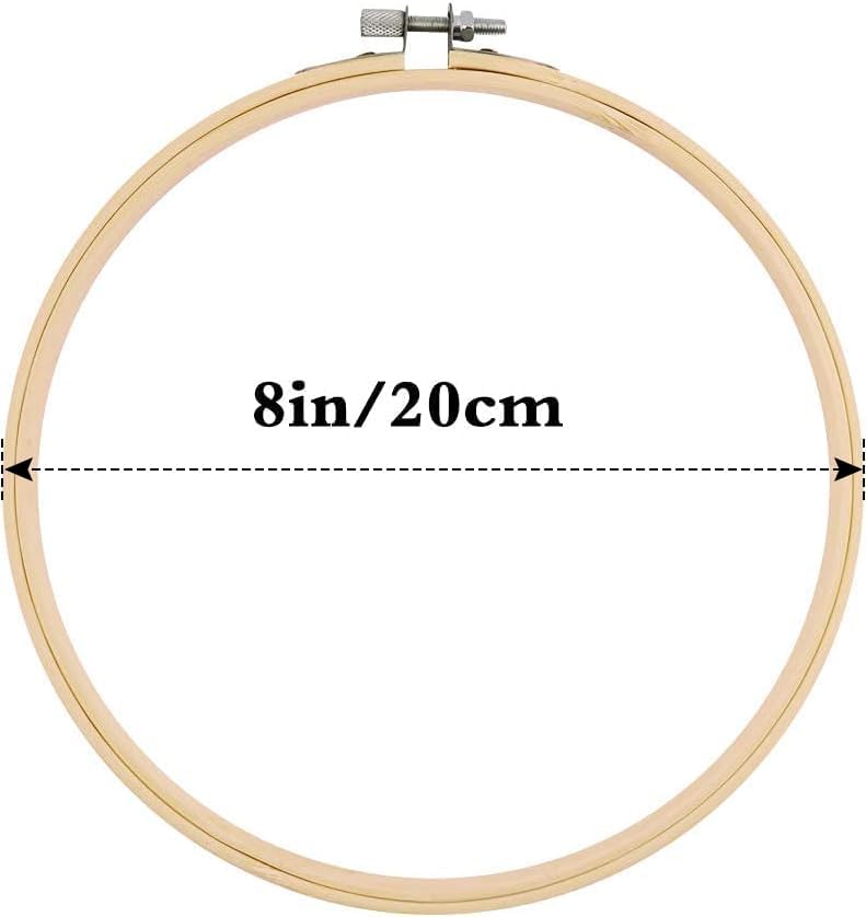Faylapa 16 Pieces 8 Inch Embroidery Hoops Set Bulk