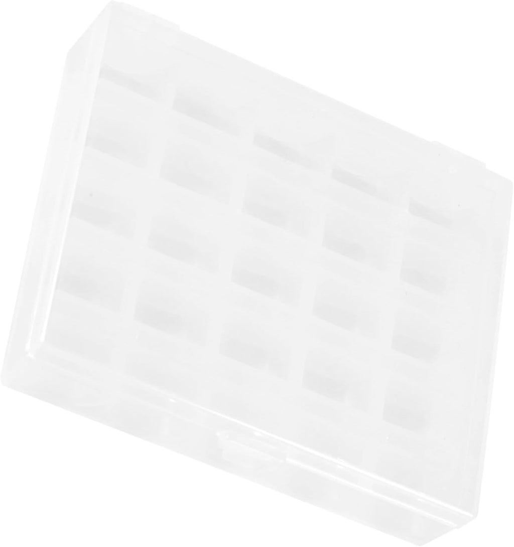 25 Slot Clear Bobbin Box for Sewing Hine Thread Storage Organizer