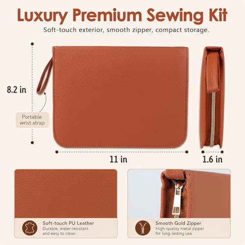 Hoarecal Sewing Kit for Adults, 241 Pcs Upgraded Needle and Thread Kit