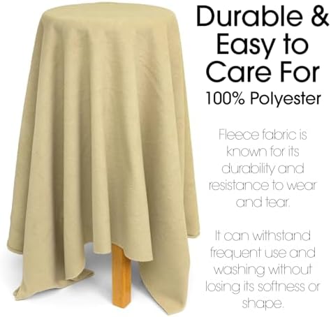 Pico Textiles 1 Yard Bolt Taupe Solid Fleece Fabric