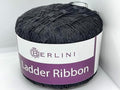 Black Berlini Ladder Ribbon Yarn #78-50 Grams (1.75 Ounces), 142 Yards