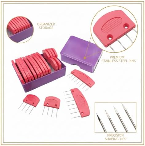 4.72 x 3.15 in Stainless Steel Knitting Blocking Pins for Shaping