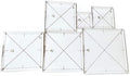6Pcs Acrylic Fussy Cut Ruler Set