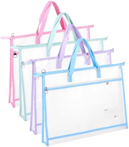 4 Pcs A3 Project Bags for Quilting