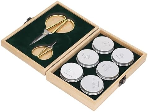 Complete Sewing Kit with Double-Layer Wooden Storage Box, Large