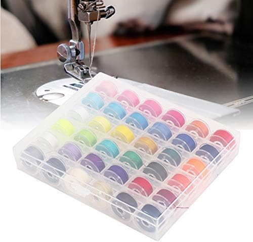 Semme Sewing Thread Set with Bobbins, 36-Grid Storage Case