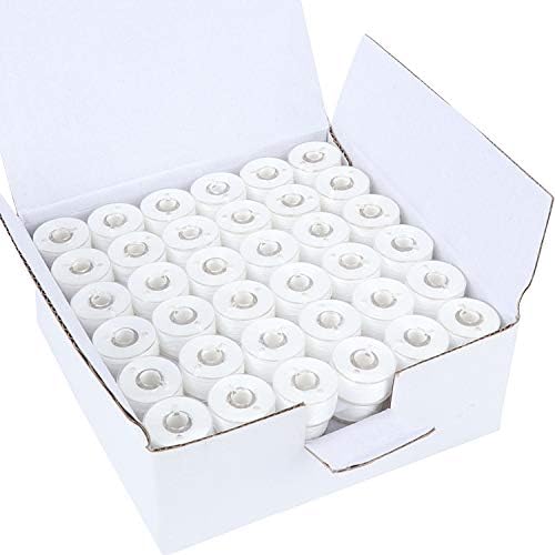 New brothread 144pcs Size A Prewound Bobbin Thread - White