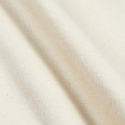 Kaufman Flannel Solid Undyed Natural, Fabric by the Yard