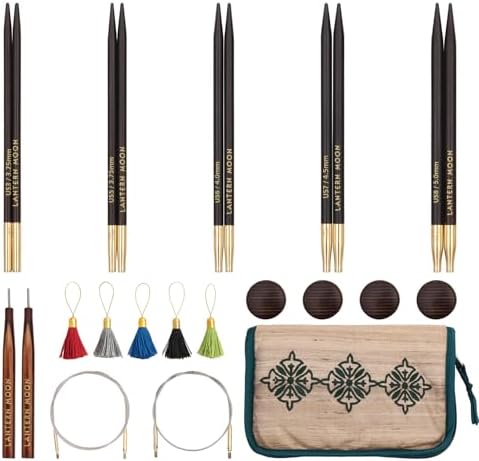 Lantern Moon Legacy Interchangeable Circular Knitting Needle Set 5"