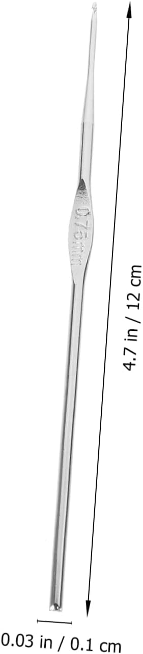 Stainless Steel Crochet Hook Set for Lace and Hats, 3 Sets