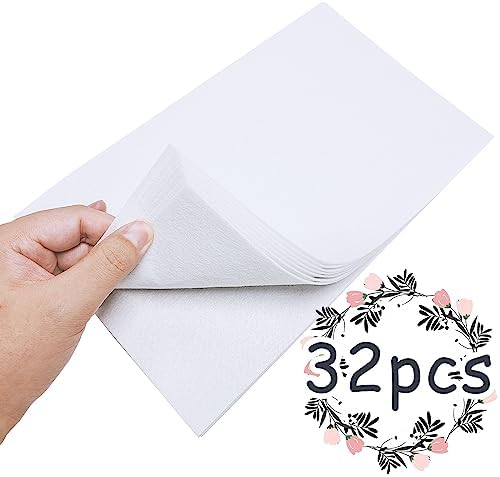Jtnohx Stiff Felt Sheets, 32 Pcs Felt Fabric, 7"×11.3" Color Felt for
