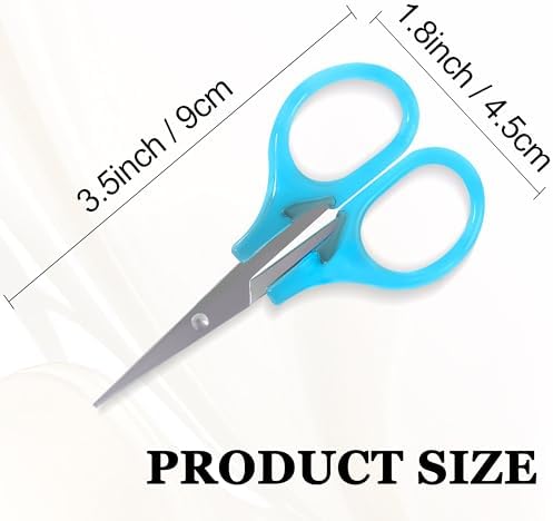 10 Pcs Mini Detail Craft Scissors, Stainless Steel, 3.5"
