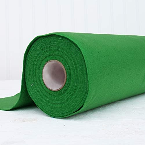 Threadart Green Premium Felt by the Yard - 36" Wide, 1.2mm Thick