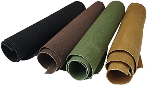 16 OZ Waxed Canvas Duck Fabric by The Yard Craft Upholstery Tan