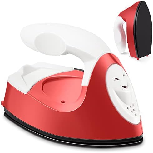 Honoson Mini Craft Iron with Charging Base Tiny, Red