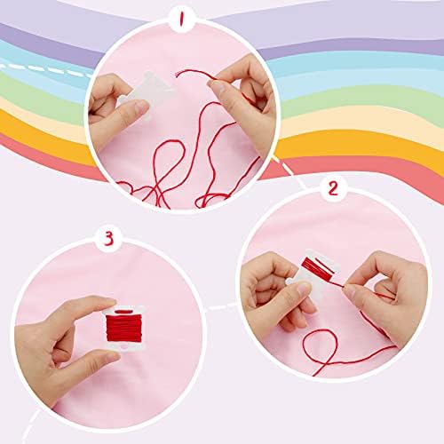 MUZHI Embroidery Floss Bobbins – 128 Pack