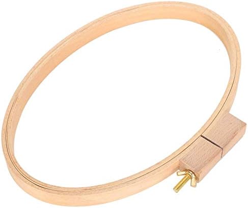 Oval Wooden Embroidery Hoop, 11.6 X 7.9 Inch Circle Cross Stitch Hoop