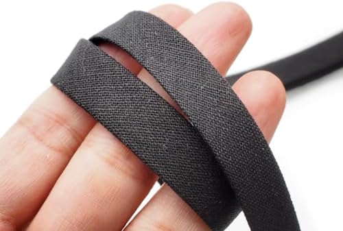 CRAFTMEMORE 1/2 Inch Double Fold Bias Tape Linen Cotton Bias Tape