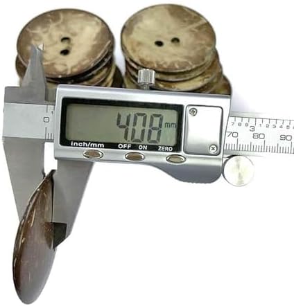 AMORNPHAN 10 PCS 2 Inch 50mm Brown Thick Natural Wooden Large Coconut