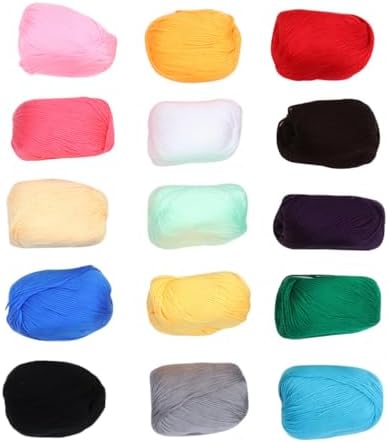 Xmas Wool Knitting Yarn 50g 160m, 15pcs for Crochet Crafts